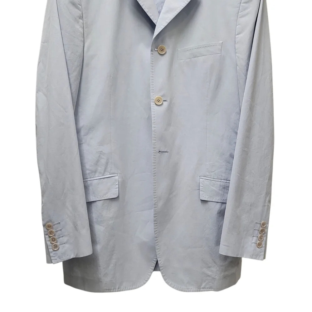Dolce & Gabbana Powder Blue 3-Button Side Vent Men's Blazer Side Size 48R (38US)